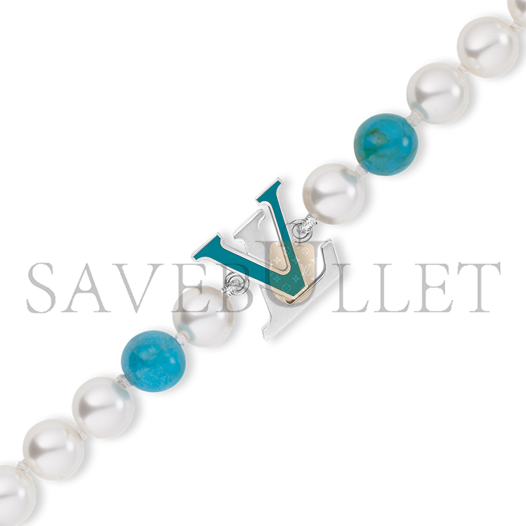 LOUIS VUITTON TURQUOISE RODEO BRACELET M1154A